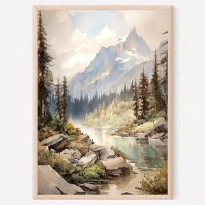 Rocky Mountain National Park Colorado USA Art Print. RM