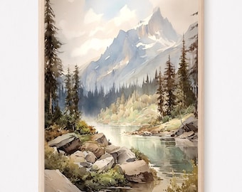 Rocky Mountain National Park Colorado USA Art Print. RM