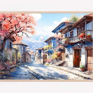 Sofia Art Print, Sofia Bulgaria, Bulgaria Painting, European Wall Art, European City Watercolor, Europe City Poster, Travel Print, Gift