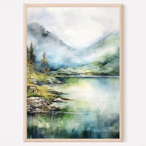 Terra Nova National Park Watercolor Painting Art Print, Terra Nova National Park Poster, Canada National Parks, Canada Travel Poster, Gift