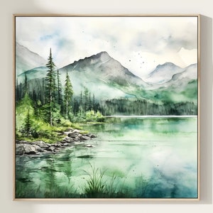 Terra Nova National Park Watercolor Painting Art Print, Terra Nova National Park Poster, Canada National Parks, Canada Travel Poster, Gift