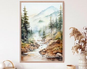 額入り71.0cm 壁掛け 山川風景水彩画 1156 il_340x270.5353402794_qx9l.jpg