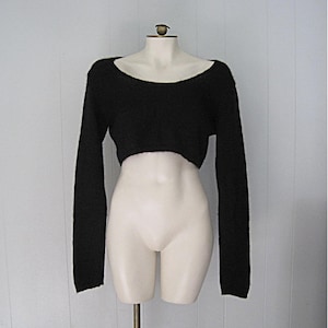 Vintage 1990s Jean Paul Gaultier Cropped Mohair Sweater