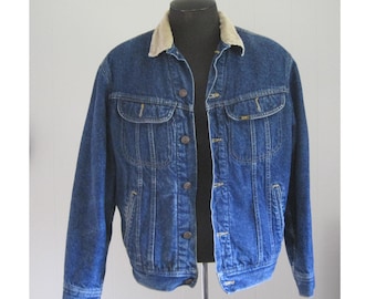 Vintage Late 1970s Lee Storm Rider Denim Jacket, Made in USA