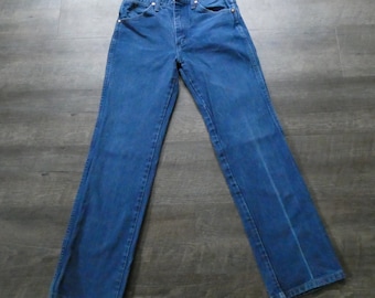 1980s Vintage Wrangler Jeans: Faded Denim Straight Leg (28x30)