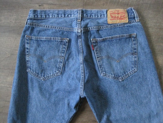 Vintage Levi's Button Fly Jeans / Levis 501 Distr… - image 6