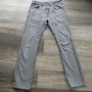 Vintage Levi&#39;s 501 Jeans: Dove Gray Distressed Denim (32x34)