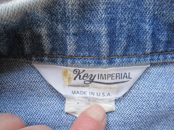 Vintage Key Imperial Denim Jacket / 1970s 80s Vin… - image 9