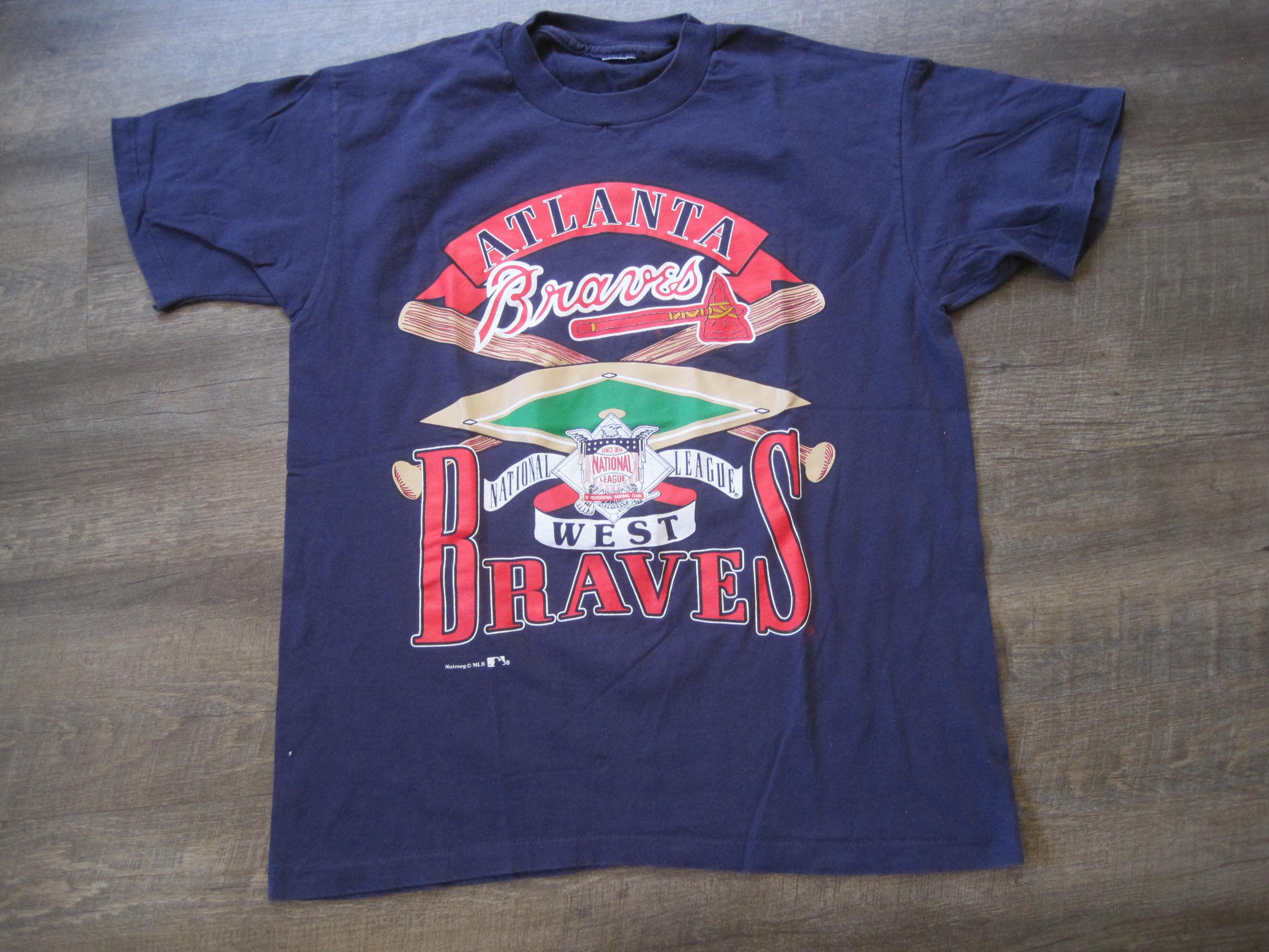 90s Atlanta Braves World Series NL Champs 1991 t-shirt Large - The