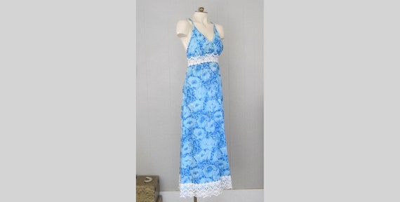 chinese dress ladies Lilly Pulitzer Maxi Dress, Blue Girls Size L (8/10)