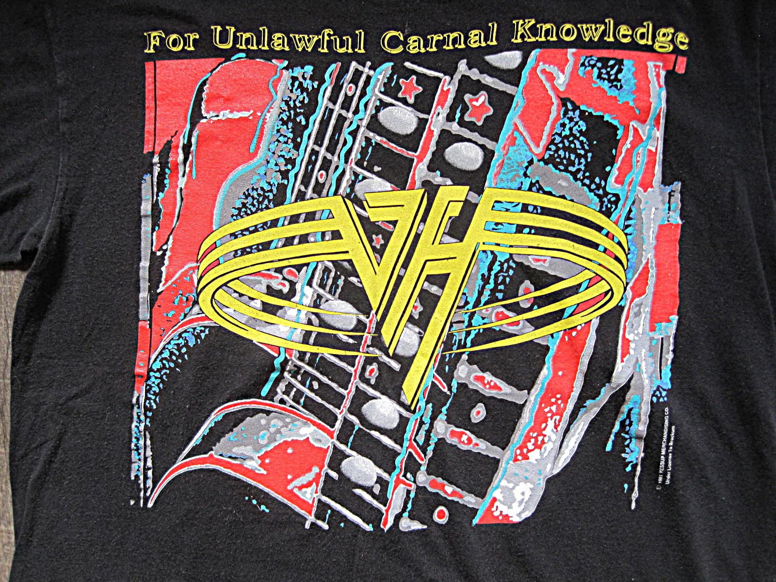 Vintage 1991 Van Halen Concert T-Shirt: For Unlawful Carnal
