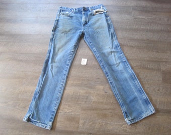 Vintage Wrangler Jeans 34x32: 1980s High Waist Distressed Denim