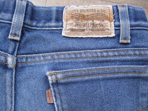 Vintage Levi's Brown Tab 32 x 28 Jeans / 1970s Vi… - image 7