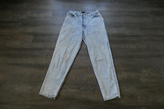 Vintage Sasson Acid Wash Jeans / 1980s 1990s High… - image 1