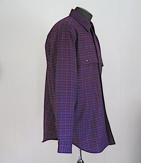 Vintage Pendleton Wool Shirt / Pendleton Plaid Fl… - image 2