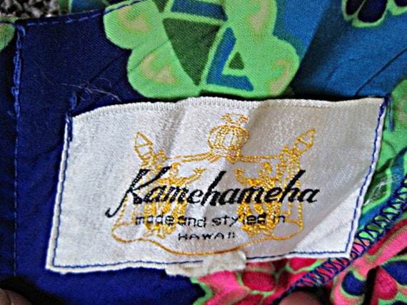 Vintage Kamehameha Tiki Dress / 1960s Vintage Emp… - image 9