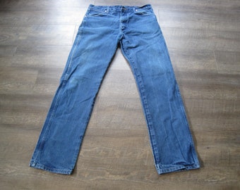 Vintage Wrangler Jeans: 80s 90s Distressed Straight Leg Western Denim 36 x 36