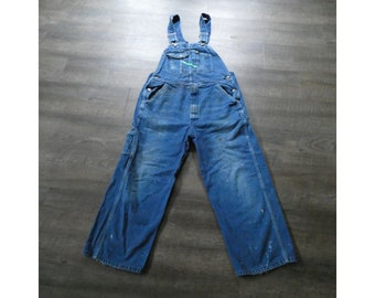   Jeans 90’s denim coverall Vintage 90'S Key denim overalls made in the USA size W32 size L34