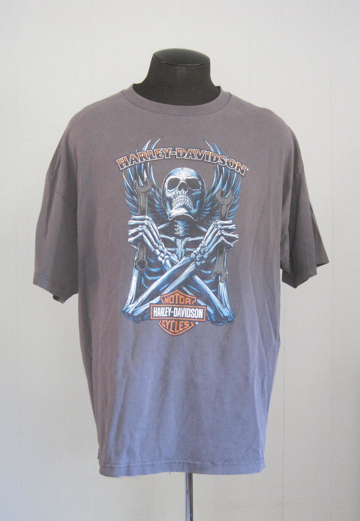 Vintage Harley Davidson T Shirt / 1990s Y2K Skeleton Rider - Etsy