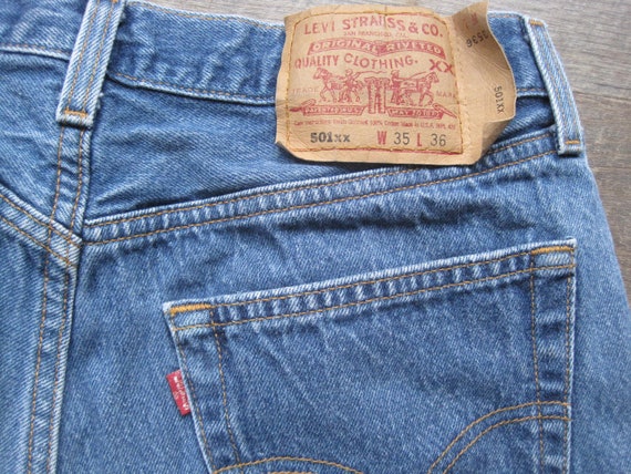 Vintage Levi's 501 Button Fly Jeans / Levis 501xx… - image 7