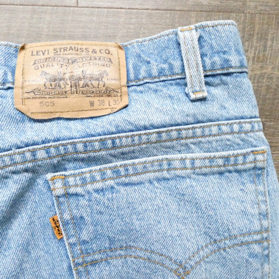 Vintage Levi Orange Tab Jeans / Levi's 505 High W… - image 8
