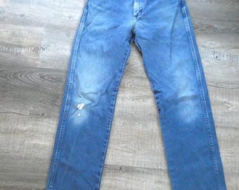 Vintage Wrangler Straight Leg Jeans 30x30 Distressed Denim Western