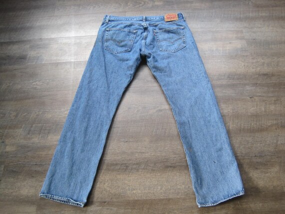 Vintage Levi Button Fly Jeans / Levi's 501 Distre… - image 5