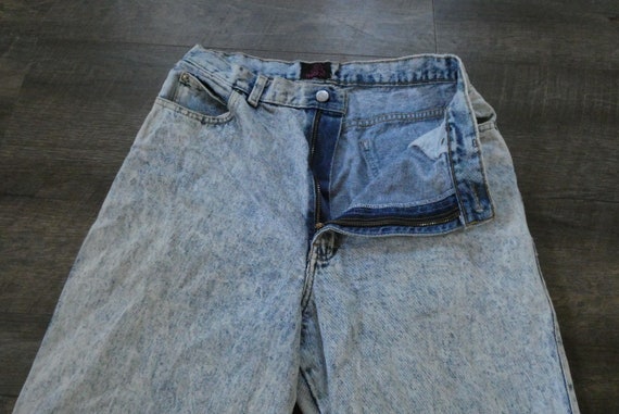 Vintage Sasson Acid Wash Jeans / 1980s 1990s High… - image 3