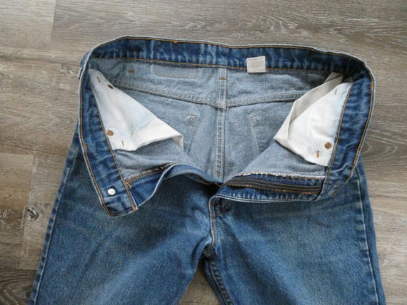 Vintage Levi's 517 Jeans: Orange Tab Boot Cut Den… - image 4