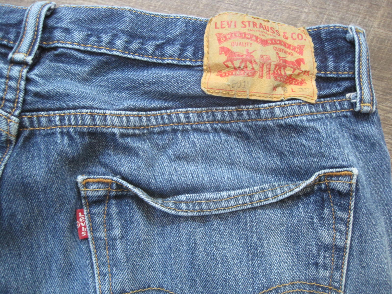 Vintage Levi's 501 Jeans: Distressed Button Fly Denim (36x32) - Etsy