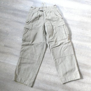 Vintage German Military Wool Cargo Pants - 28 Waist