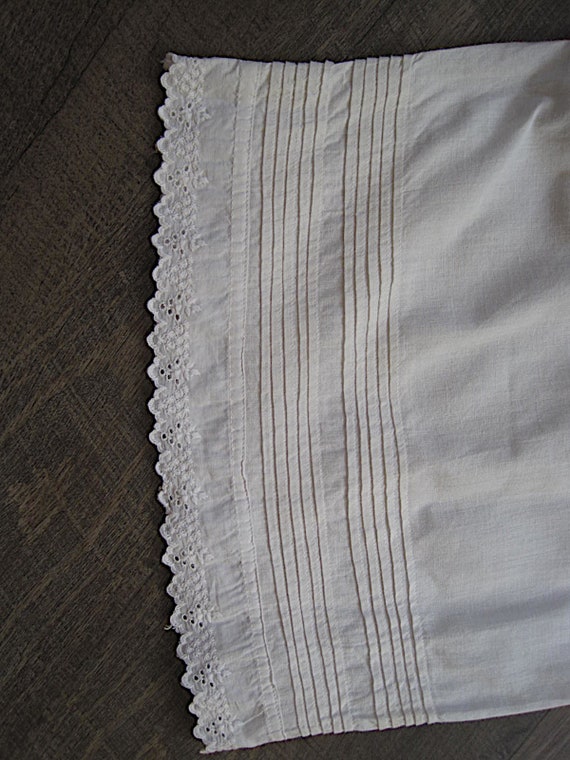 Antique Pantaloons / Edwardian White Cotton Bloom… - image 6
