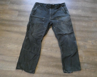 Vintage 1990s Double Knee Carhartt Work Pants Size 38 X 30