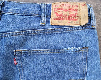 Vintage Levi's 501 Jeans / 40 X 34 Tag Levi Button Fly Denim