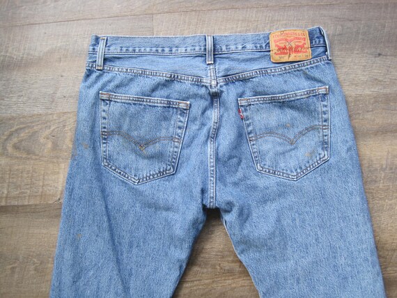 Vintage Levi Button Fly Jeans / Levi's 501 Distre… - image 6