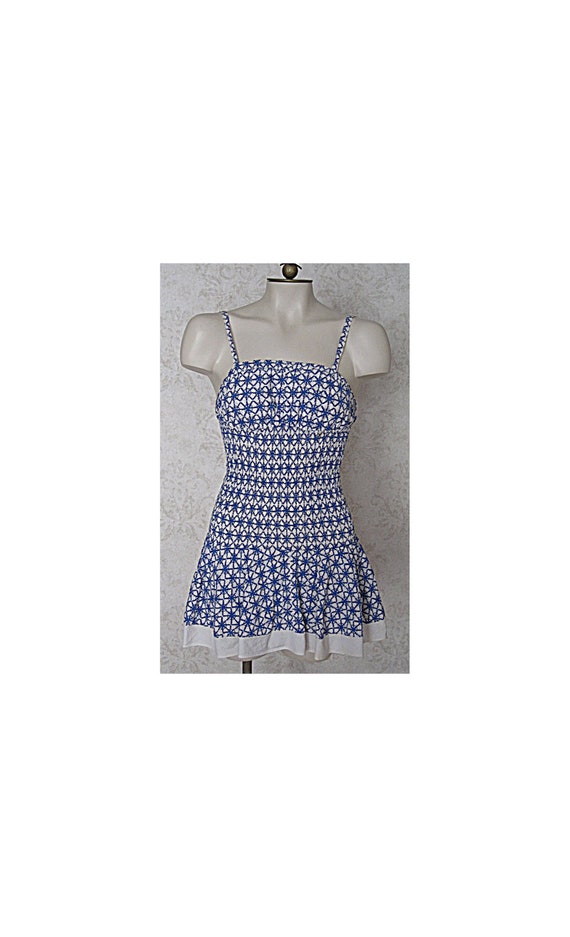 Vintage '50s One-Piece Bathing Suit / 1940s 1950s