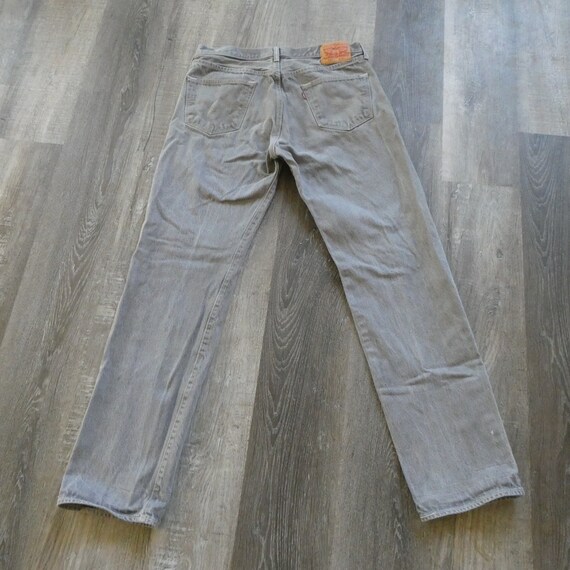 Levi's 501 Button Fly Jeans Vintage Gray Levis Na… - image 5