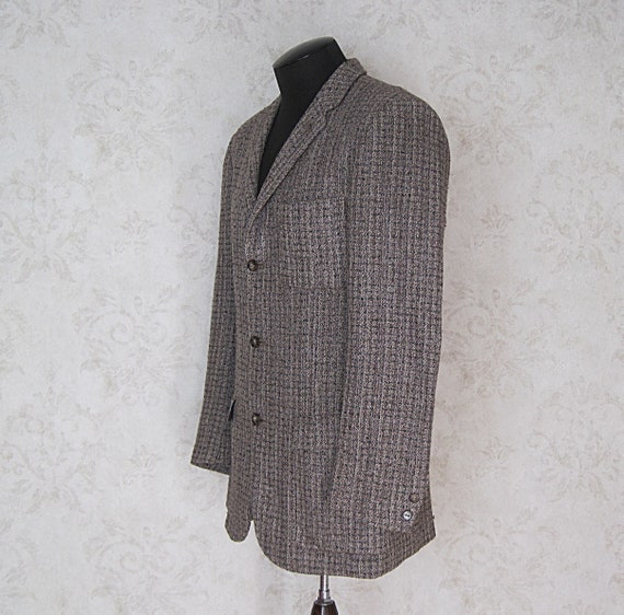 1950s Vintage Tweed Sport Coat / Men's '50s Three… - image 4