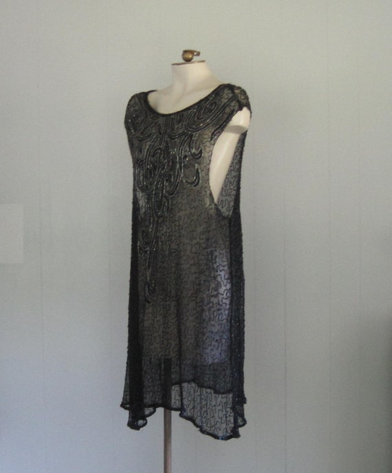 1920s Flapper Dress / Authentic Vintage '20s Silk… - image 5