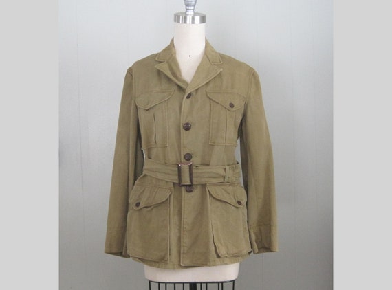 Vintage Boy Scout Jacket / 1920s 1930s Attached B… - image 1