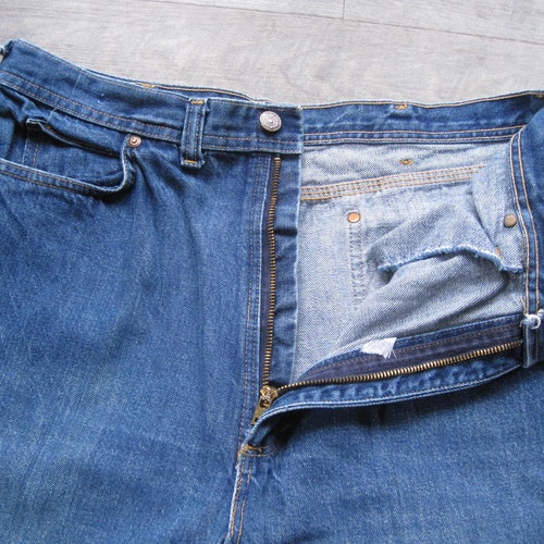 Vintage Loose Fit High Waist Jeans / 1970s 80s Wide Leg Baggy 1st Avenue South Vintage Denim Jeans 34 shops x 30