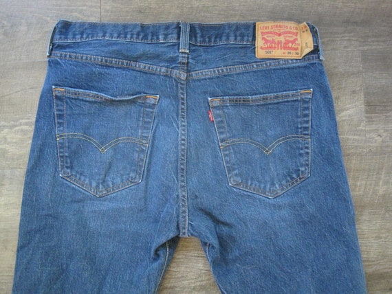 Levi's 501 Button Fly Jeans 36 x 30 Tag Vintage S… - image 6