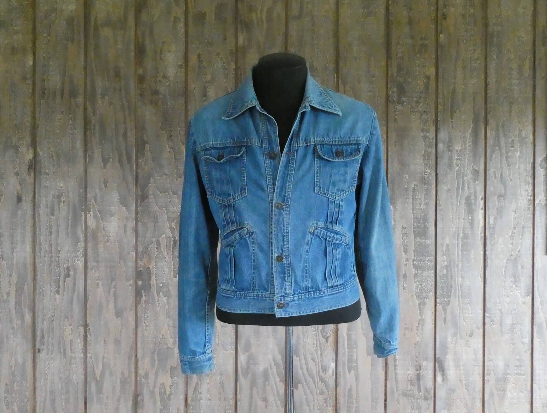 1970s Vintage Brittania Jean Jacket / 