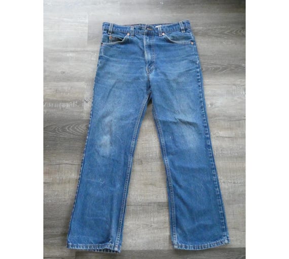 Vintage Levi's 517 Jeans: Orange Tab Boot Cut Den… - image 8