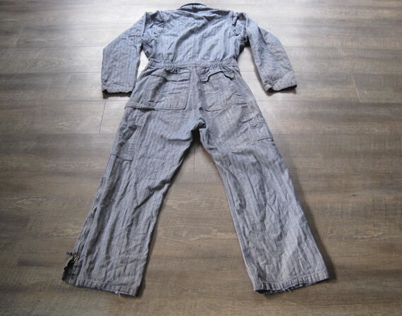 Vintage Key Denim Mechanic Coverall / Herringbone… - image 2