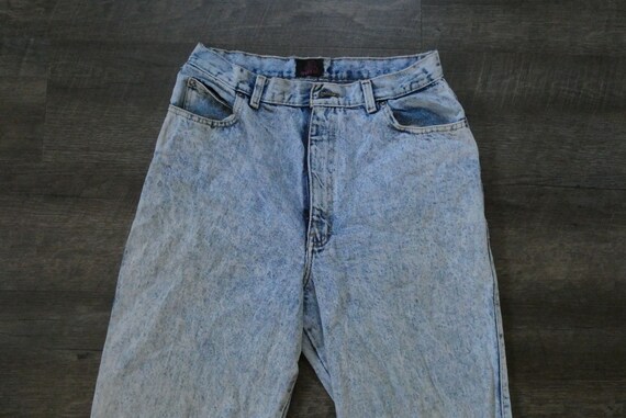 Vintage Sasson Acid Wash Jeans / 1980s 1990s High… - image 2