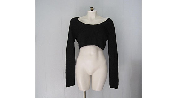 Jean Paul Gaultier 1990s Vintage Cropped Mohair Sweater / - Etsy