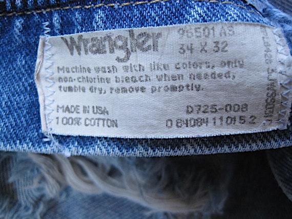 Vintage Wrangler Distressed Denim High Waist Jeans 34 X 32 / - Etsy Denmark