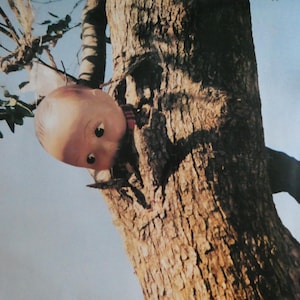 Póster publicitario vintage de Buddy Lee, década de 1990, Lee Dungarees, Can't Bust 'Em, muñeco cabezón, impresión fotográfica para colgar en la pared, 24 x 36