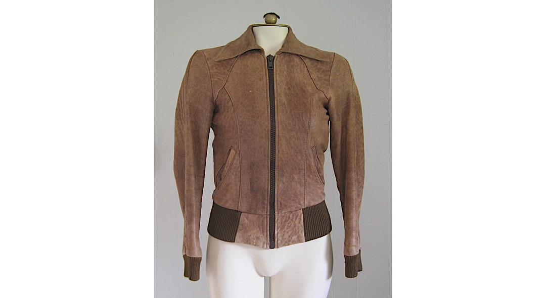 Vintage Brown Leather Bomber Jacket / Women's Small XS Butter Soft Distressed Leather 80s Bomber - Etsy Vintage Brown Leather Bomber Jacket / Women's Small XS Butter Soft Distressed Leather 80s Bomber - Etsy